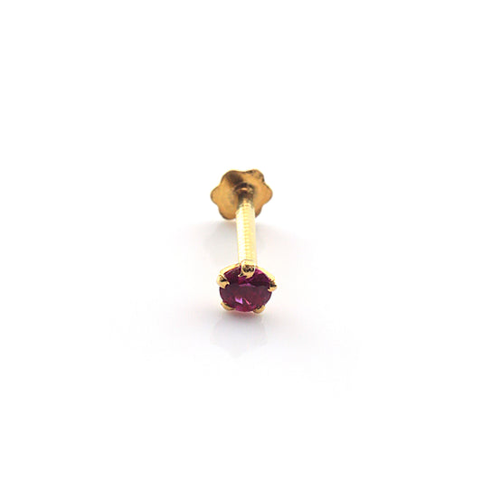 Piercing Nez Or jaune 22 carat